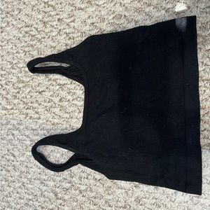 Amazon black seamless crop top S